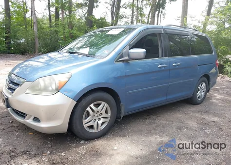 2006 Honda Odyssey Ex z USA, uszkodzony, nr VIN 5FNRL38426B099308